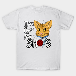 I've Got My Shots (Orange Tabby Cat, COVID) T-Shirt